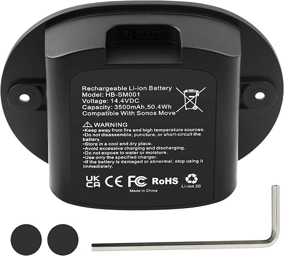 3500mAh Battery Replacement for Sonos Move Bluetooth Speaker Sonos Move 2