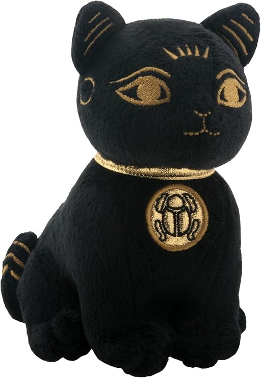 SUMMIT COLLECTION Black and Gold Ancient Egyptian Bastet Cat Kitty Small Plush Doll