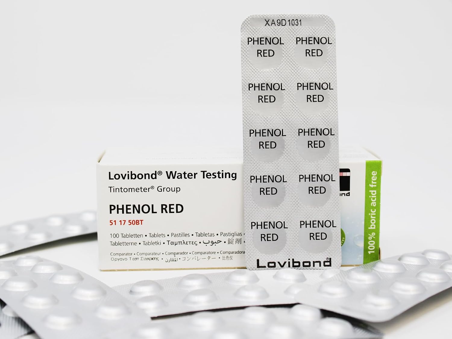 Phenol Red Comparator Tablets | Accurate pH Measurement | Compatible with Lovibond Comparators | Use in Pools, Spas, Water Treatment & Labs | Portable Packaging
