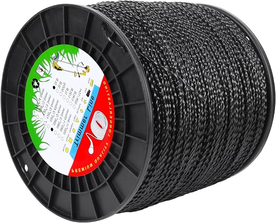 .095 Weed Eater String, 5 LB Heavy Duty Weed Eater Line, for Replacement Echo Black Diamond Trimmer Line, Twist Commerical String Trimmer Line (0.095" x 5LB, 1722 Foot)