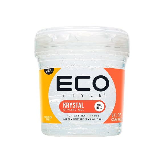Ecoco Eco Style Hair Gel Krystal - Strong Hold - Ideal For Any Hair Type And Color - Adds Body And Shine To All Styles - Weightless - Moisturizes And Help Maintain Healthy Hair - Non-Flaking - 16 Oz