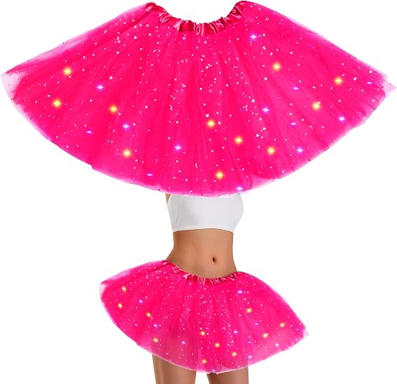 Women's Light Up Tutu Skrit LED Tutus Tulle Dance Skirts