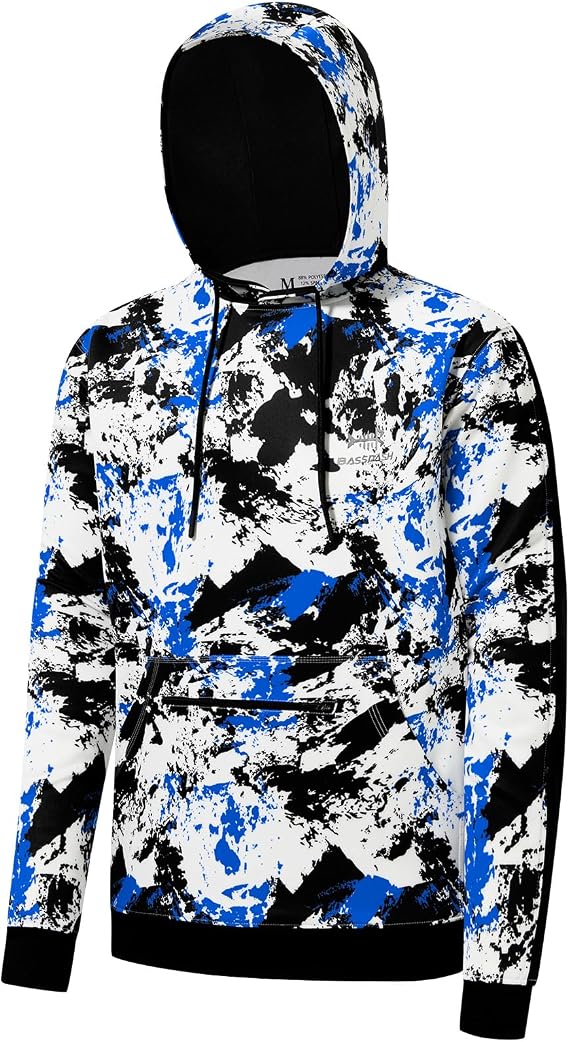 BASSDASH Mens Hunting Fleece Hoodie Midweight Water Resistant Performance Camo Fishing Outdoor Pullover Sweatshirt FS29M