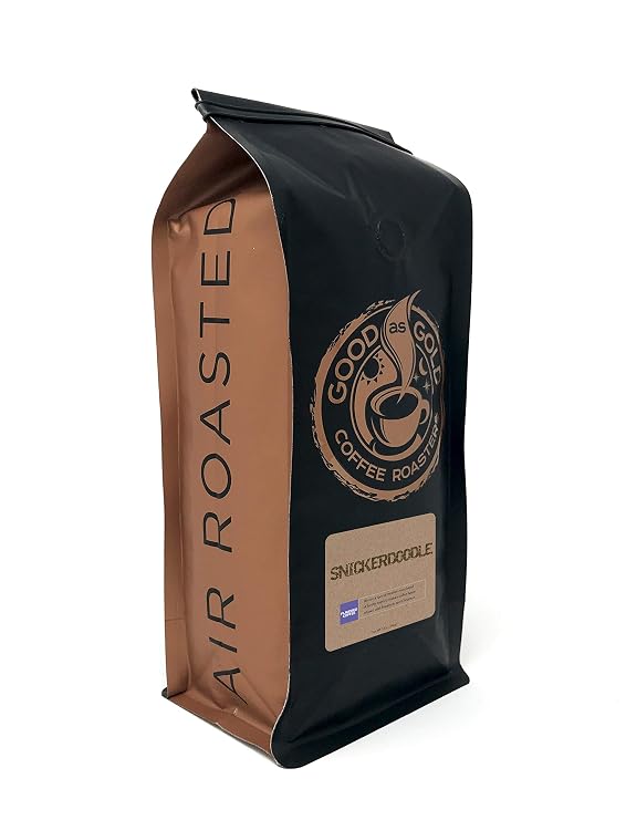 Good As Gold Coffee Roasters - Snickerdoodle Flavored Whole Bean Coffee, 12 Oz