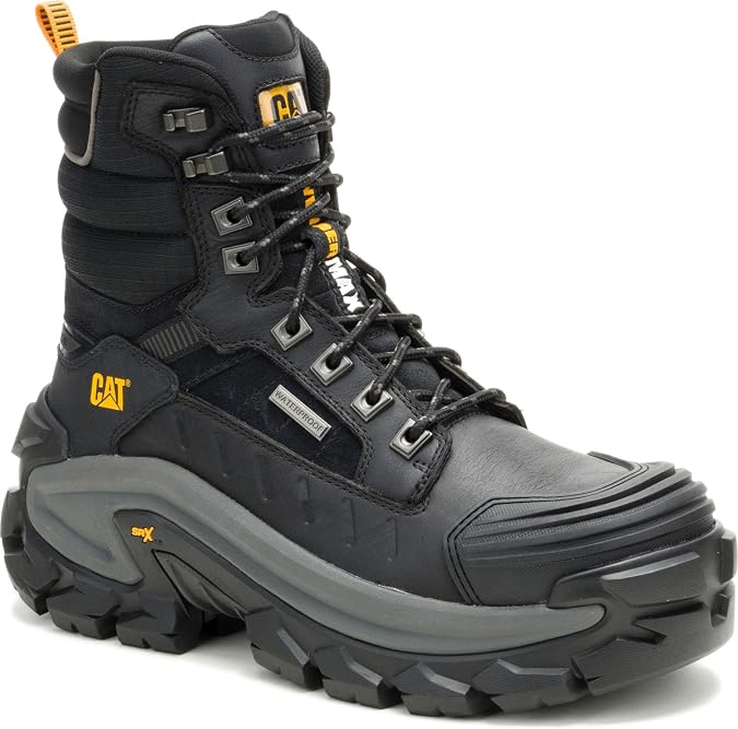 CAT mens Invader Max 8" Composite Toe Waterproof Tx