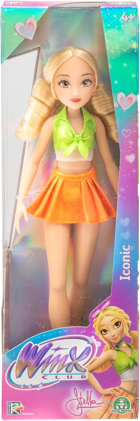 Winx Iconic Doll – İmzalı Kıyafet ve Artikülated Joints ile Stella – Klasik 27 cm Altın Saçlı Moda Bebek – Kızlar için Resmi Winx Club Oyuncak – Büyülü Macera Oyunu – 4+ Yaş