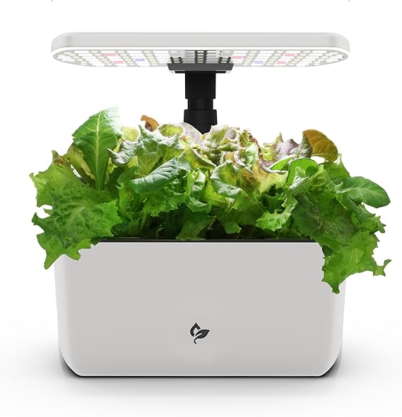 AeroGarden Harvest 2.0, Indoor Garden Hydroponic System with LED Grow Light, Holds up to 6 Pods, Cream | Soil-free Indoor Hydroponic Garden with LED Grow Light for Year-Round Gardening of up to 6 Herbs and Vegetables