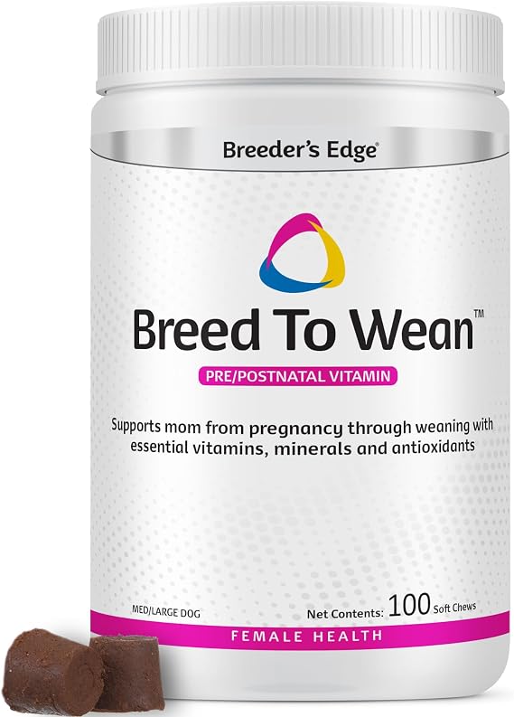 Breeder's Edge Breed to Wean Prenatal Soft Chews Med/Lg Dogs & Cats 100ct