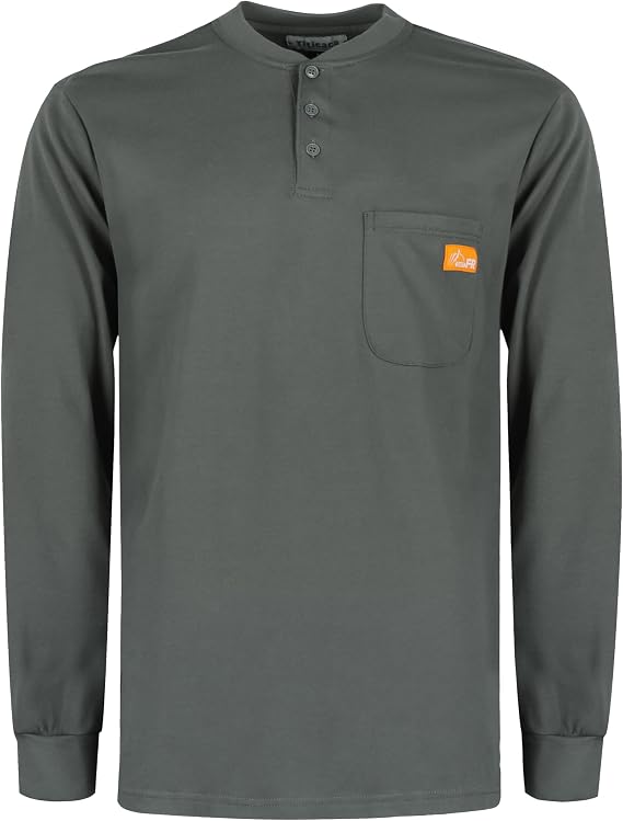 Titicaca FR T-Shirt for men 5.5oz Lightweight Henley Summer Tees CAT2 100%C