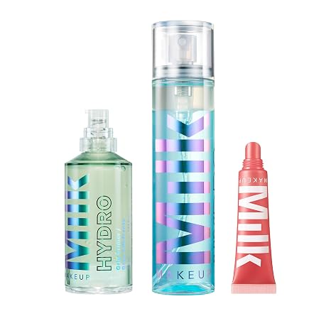 Milk Makeup Hydro Grip + Lip Balm Bundle Hydrating & Long-Lasting Makeup Essentials Includes Primer, Set Spray, Balmade Lip Balm