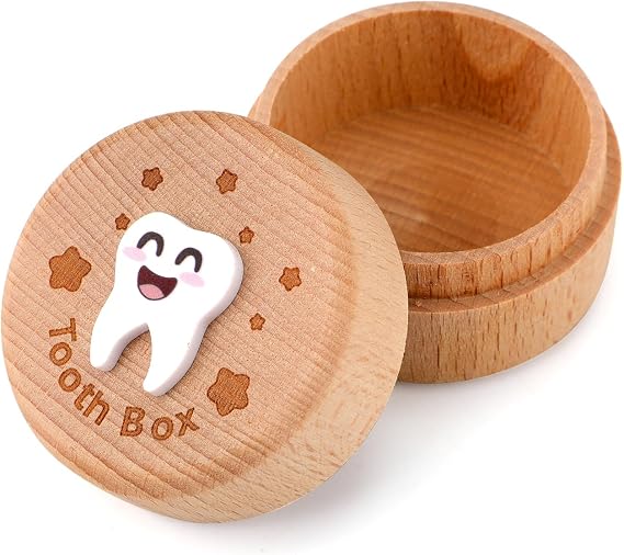 3D Carved Fairy Box, Wood Tooth Storage Box for Lost Teeth Container Cute Tooth Holder for Boys Girls Kids Birthday (Boys) | Container Cute Tooth Holder for Boys Girls Kids Birthday (Boys)