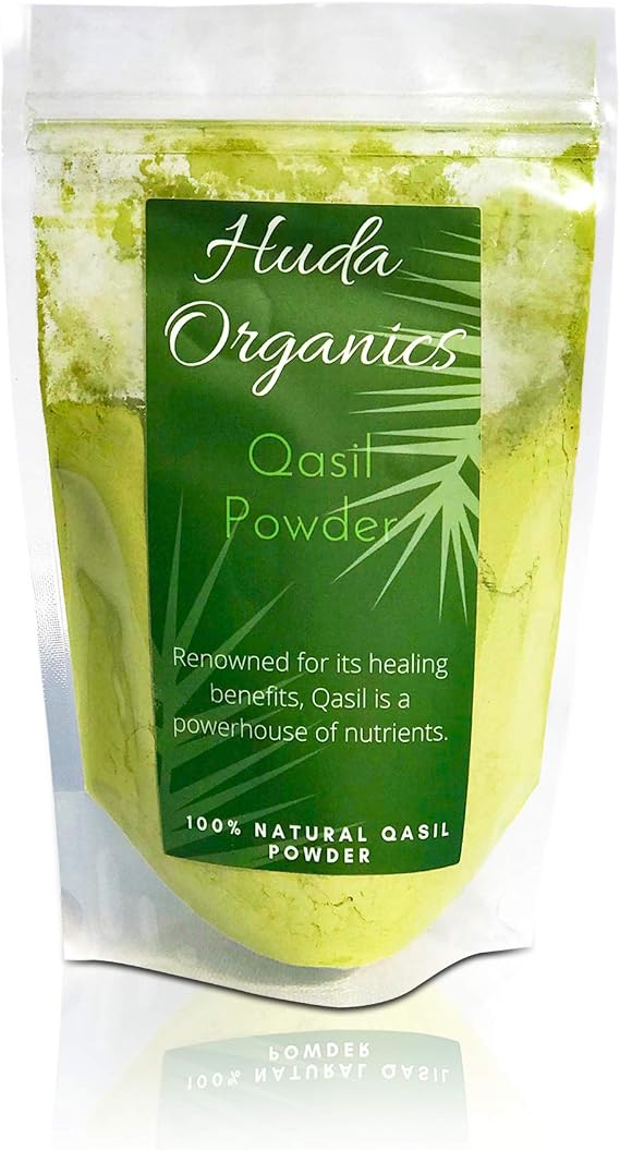 Hud Organics Qasil Powder Somali Natural Facial Mask 3-1, Deep Exfoliating, Deep Cleansing and Hair Smoothening Shampoo 150g