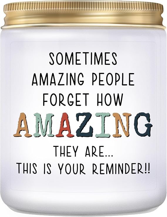 Gifts for Women, You're Amazing Candle, Christmas Birthday Thank You Gift