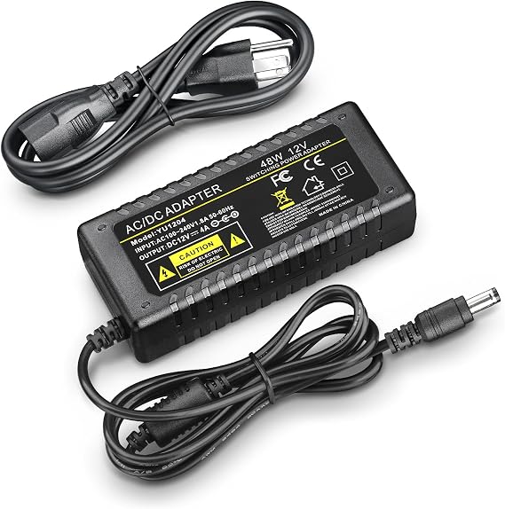 12V 4A Power Supply Adapter AC to DC 4Amp for LED Strip Module Light