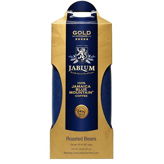 Jamaica Blue Mountain Whole Beans Coffee - Jablum Gold Standard (16oz)