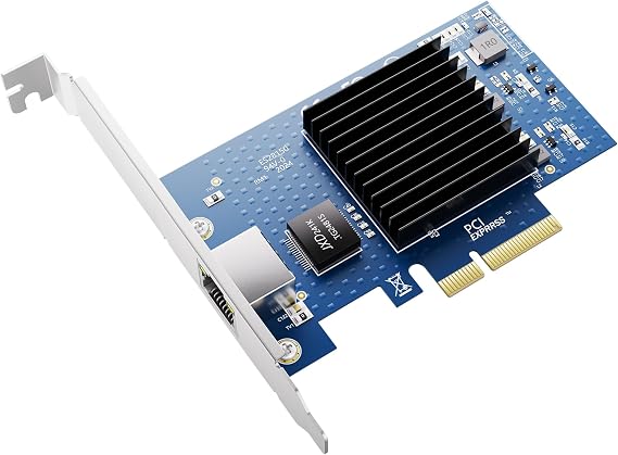 10Gb PCIe NIC Network Card, RJ45 Ethernet LAN, Aquantia AQC107 x4