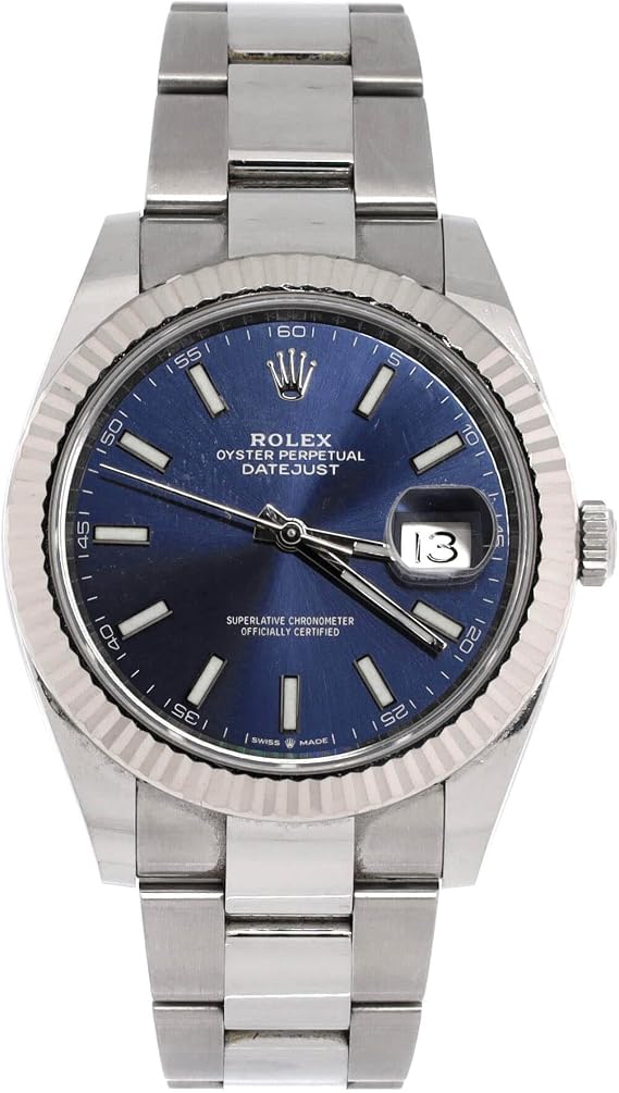 Pre-Loved Oyster Perpetual Datejust Automatic Watch Stainless Steel and White Gold 41