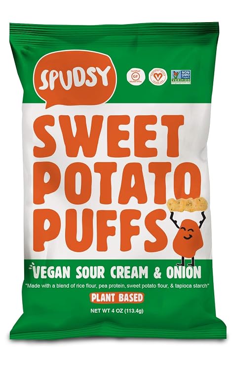 Spudsy, Puff Sweet Potato Sour Cream Onion, 4 Ounce