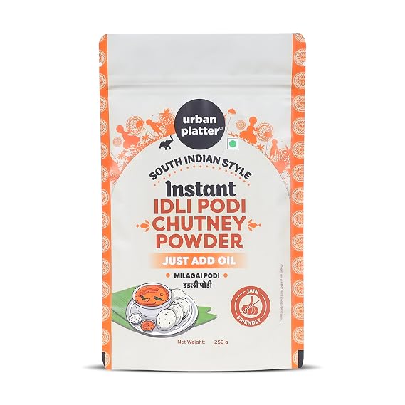 Urban Platter Idli Podi Chutney Powder | 8.82 Oz (250g) | South Indian Spice Blend with Chillies, Pulses & Curry Leaves | Spicy, Aromatic & Ready to Use | Great with Idli, Dosa, Appams & More