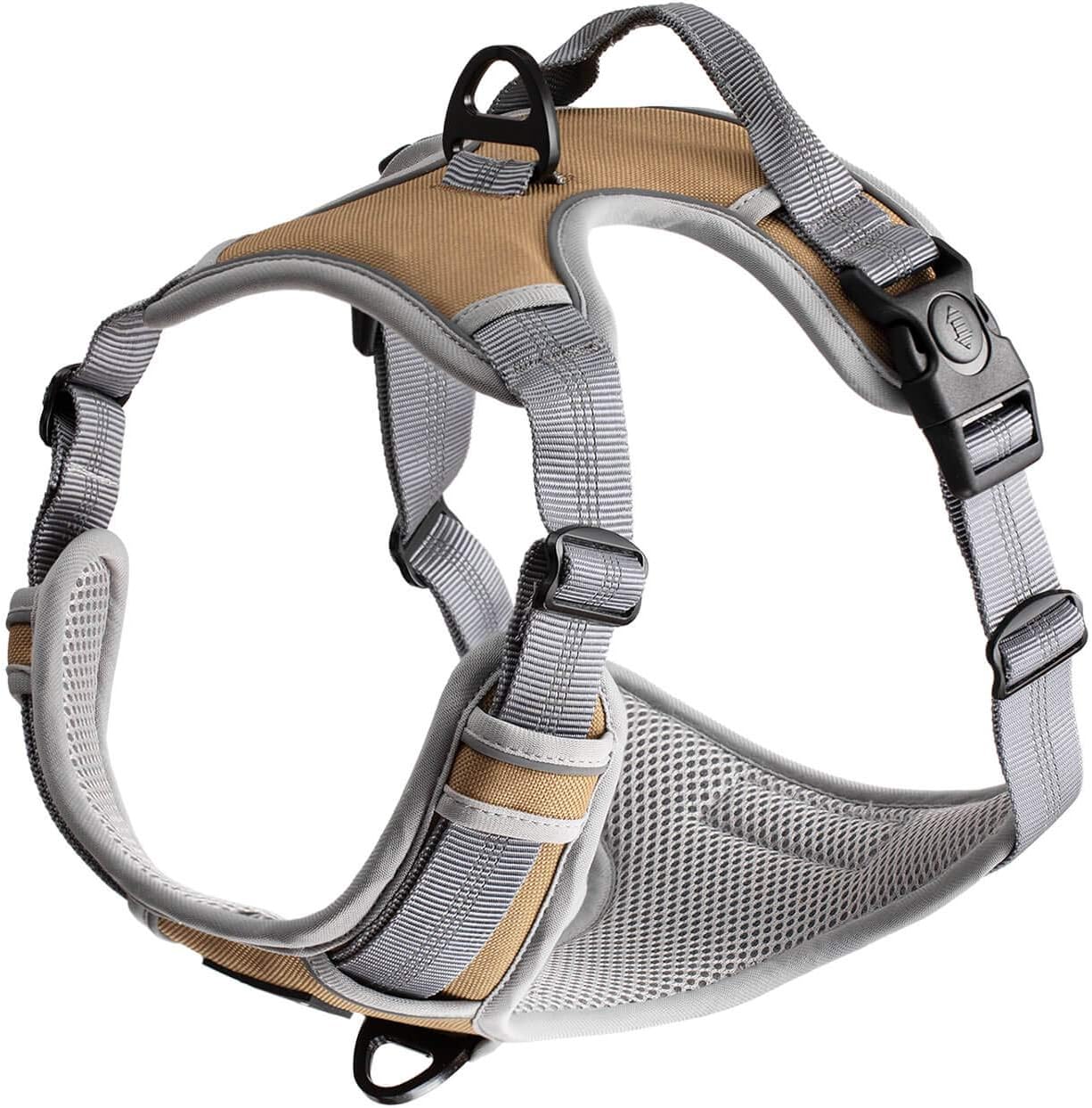WePet Front Range Dog Harness, Adjustable, Reflective and Padded Pet Vest Harness, No Pull, Easy Control Handle and Front Clip for Walking, Training Small, Medium, Large Dogs