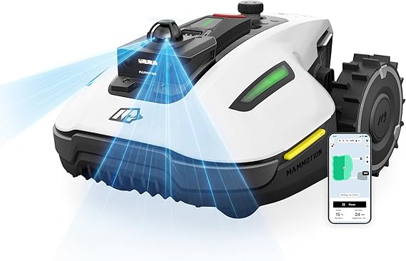 Mammotion YUKA mini 2 1000H Robotic Lawn Mower, 360 LiDAR+AI Vision | Wire Free for 0.25 Acre, 45% Slope, Smart Battery Management, Cutting Heights 2.0"-3.5"