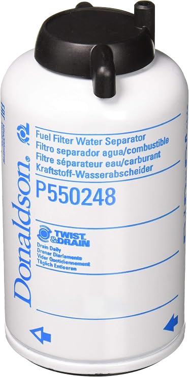 DONALDSON P550248 15 Micron Rating @ 99% EFF, 3.03 in OD, 5.83 in L, Fuel Filter, M15X1.5 Thread, Spin-ON Filter, Water Separator