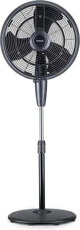 NewAir Outdoor Misting Pedestal Fan | 1,600 CFM Oscillating Patio Fan with Garden Hose Connection | 3 Speeds and Wide-Angle Cooling for Decks & Outdoor Spaces of up to 500 sq ft