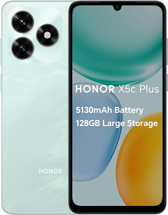HONOR X5c Plus MediaTek Helio G81 4GB RAM 128GB ROM Smartphone - Ocean Cyan