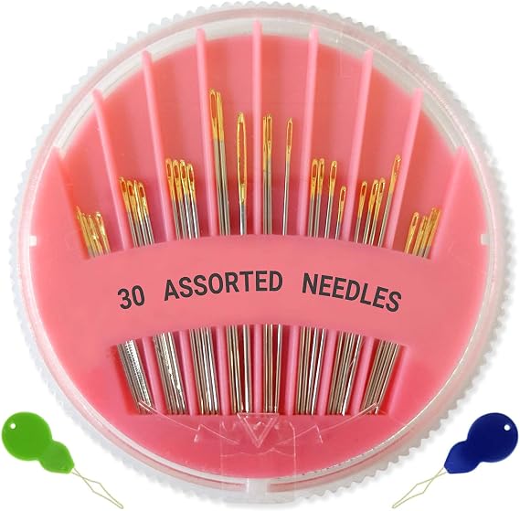 120 Pack Premium Hand Sewing Needles, 6 Sizes Assorted Sewing Needles