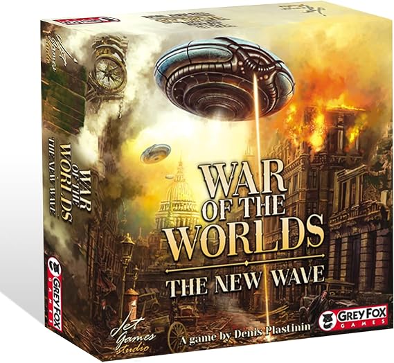 Grey Fox Games War of The Worlds: The New Wave | Theme from H.G. Wells | Strategy Board Game | 2 Players | 60 Minutes
