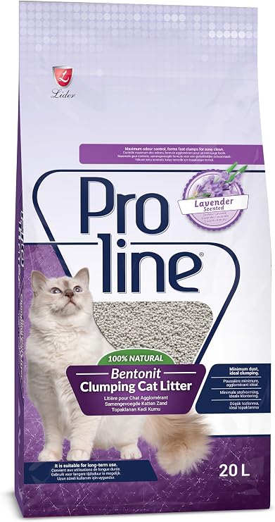 Proline Lavender Scented Bentonite Cat Litter 20 L