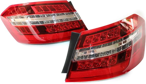 Tail Lights Assembly for 2010 2011 2012 2013 Mercedes-Benz E550 & E63 AMG Driver & Passenger Side LED Rear Tail Lamp Assembly (A Pair)