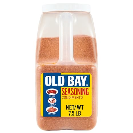 OLD BAY Seasoning, 7.5 lb - One 7.5 Pound Container of OLD BAY All-Purpose Seafood Seasoning, Perfect for Crabs, Shrimp, Chicken, Chowder, Pizza, Fries and More