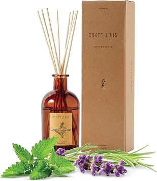 Lavender, Sage &amp; Mint Reed Diffuser Oil Refill | Reed Diffuser Refill for Craft &amp; Kin Diffusers | Long Lasting Home Fragrance - 5.75 oz