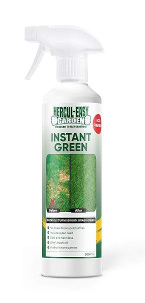 Easylife Instant Green – Lawn Repair Spray with Grass Feed, Covers Brown or Patchy Grass for a Healthy Green Lawn, 500ml