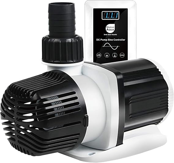 Orlushy DC-4000 Silent Swirl Controllable DC aquarium Pump 25W 1050GPH-marine wavemaker return pump with sine wave Controller for salt/Freshwater coral reef fish tank sump Circulation