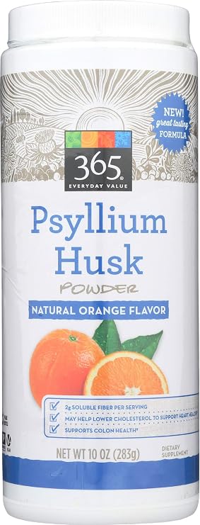 365 Everyday Value, Psyllium Husk Powder Orange, 10 oz