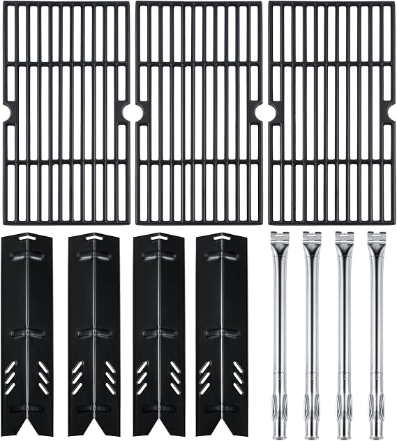 DGF493BNP Grill Replacement Parts for Dyna Glo Grill Parts 4 Burner DGF493PNP-D DGF493BNP-D DGB494SPB Backyard BY13-101-001-12 BY14-101-001-099 GBC1440W 70-01-608 Heat Shield 70-01-273 Grates