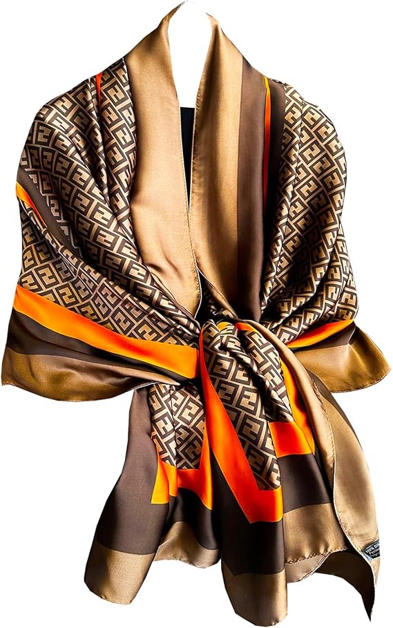 Dress Scarves Shawl Wraps Long Silky Scarf for Women Dressy Fashion Lightweight for Decorative Formal Evening Gowns