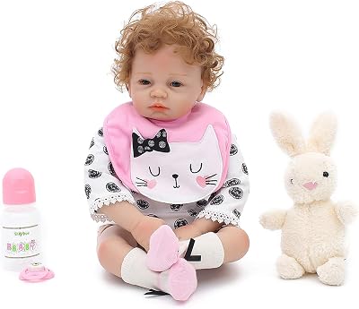Warmdoll Realistic Reborn Baby Doll,Cute Santa Set Ensemble,20 Inch Vinyl Like Silicone