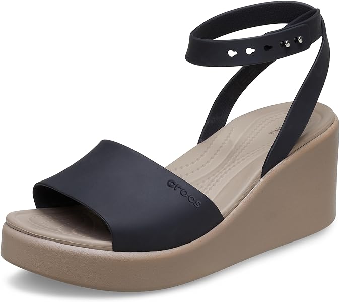 Crocs Women's Brooklyn Ankle Strap Wedges | Casual Sandals