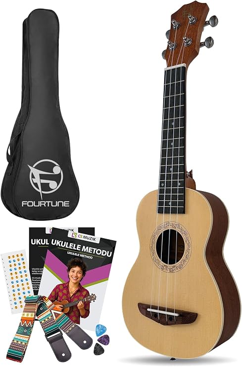 Fourtune Sydra UKS-21NT Soprano Ukulele Maun Hakiki Ağaç (Naturel, 21")