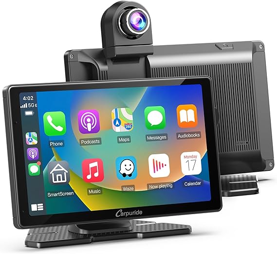 Carpuride W703 7" with CarPlay and Android Auto with Dash Cam