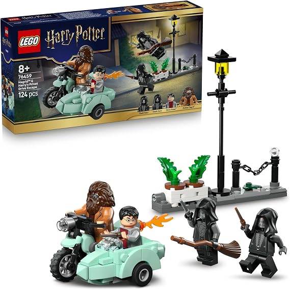 LEGO Harry Potter Hagrid ve Harry’nin Privet Drive Kaçisi 76459 | 8 Yas ve Üzeri Çocuklar için Harry Potter ve Ölüm Yiyen Minifigürleri Içeren Oyuncak Yapim Seti, Hediye Fikri (124 Parça)