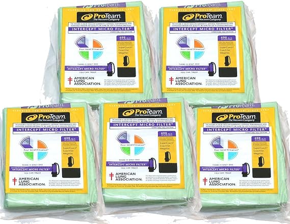 ProTeam 10 qt Backpack Bags - 5 Pack Bundle (100331)