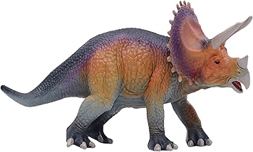 Gemini&Genius Dinosaur World Toys Triceratops Action Figure Realistic Dinos Figurine Storytelling, Birthday Cake Topper, Role Play, Collection for Kid 3-12 Years Old