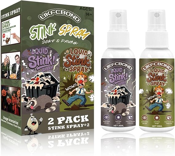 Prank Spray Extra Strong 2 Pack, 60ml Stinky Spray Weird Stuff
