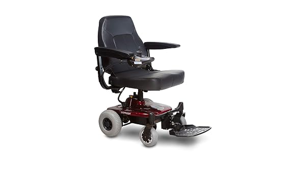 Shoprider Jimmie Power Chair, Modern Style, Black, Aluminum Frame, Portable, Indoor Mobility