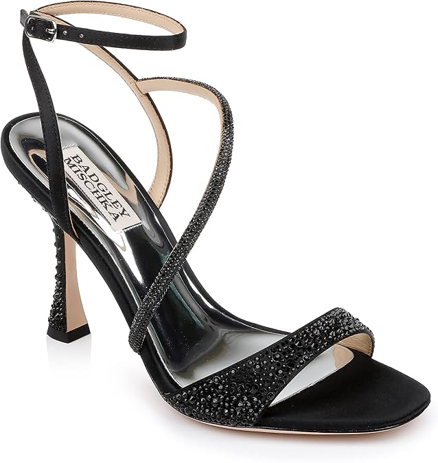 Badgley Mischka Women's Sally Curvy Heel Stiletto Sandal