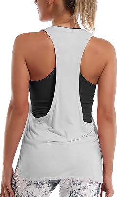 BUBBLELIME 2 Style Soft Womens UPF 50 Racerback Tank Tops Cami Athletic Yoga Workout Shirts Outdoor Sports